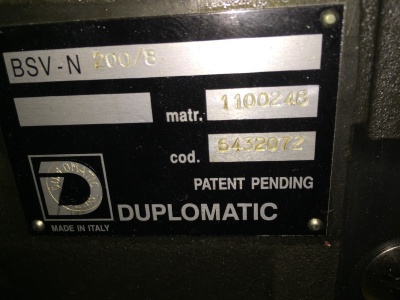 Головка револьверная BSV-N200-8/25-220/380-50 Duplomatic в компании ООО "Станко-Альянс"